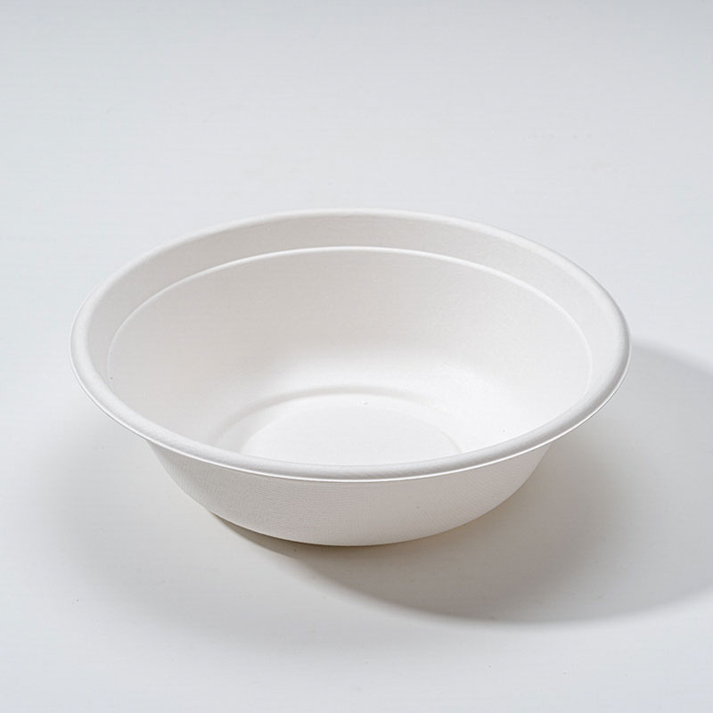 Bagasse Pulp Straight Bowl ສໍາລັບການບໍລິການ Prep ອາຫານ